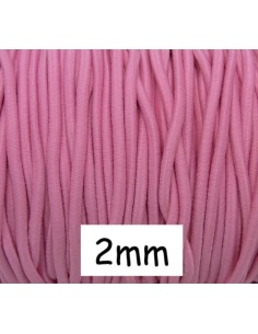 Fil élastique 2mm rose pas cher