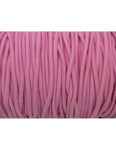 Fil élastique 2mm rose pas cher pour couture