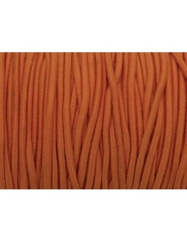 Cordon élastique 2mm orange vif pas cher