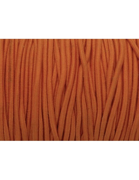 Cordon élastique 2mm orange vif pas cher