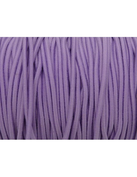 Fil élastique parme 2mm pour création bijoux