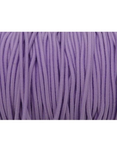 Fil élastique 2mm parme pour couture