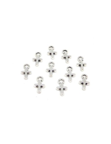 Petite breloque croix en métal