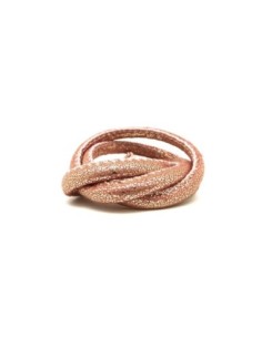 50cm Cordon 4,5mm rose corail pailleté doré lumineux en...