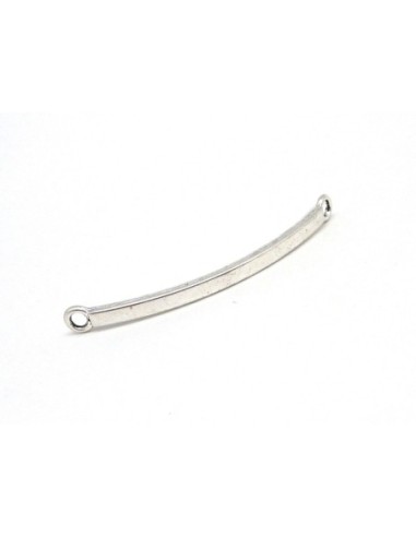 20 Fermoirs toggle en forme de triangle en métal argenté