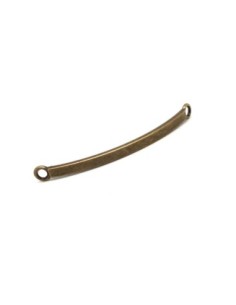 2 Intercalaires, demi jonc 5cm connecteur en métal de couleur bronze, pour bracelet bangle 2