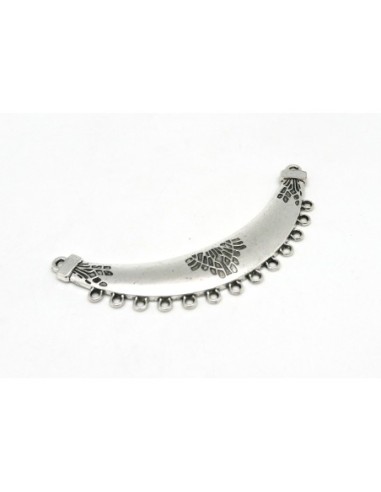 Plastron métal argenté