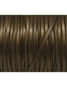 1m lanière cuir synthétique de couleur bronze vert 2,5mm...