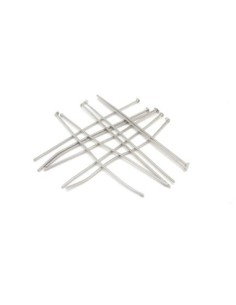 Tige métalliques clous à tête plate 5cm en métal argenté