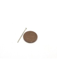 100 tiges métalliques clous à tête plate 3 cm en métal argenté 2