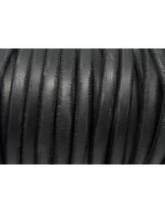 R-20cm Cuir plat largeur 10mm de couleur noir aspect...