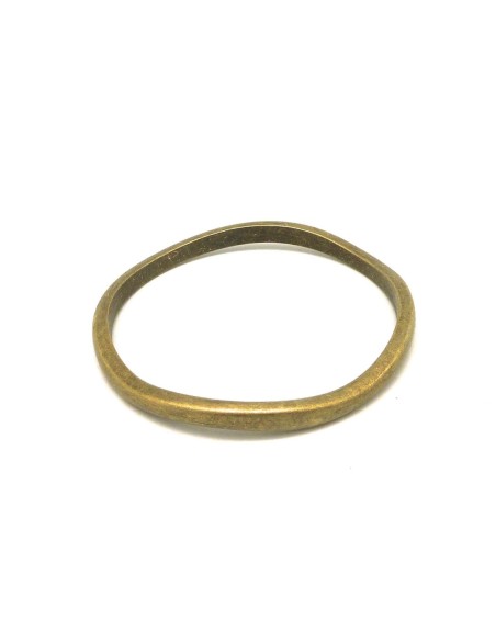 R-Grand Anneau connecteur 77,7mm en métal de couleur bronze irrégulier