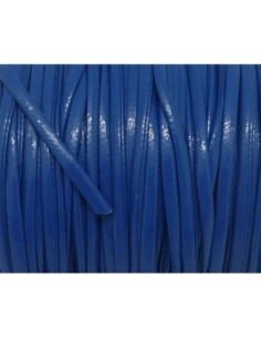 1m lanière cuir synthétique couleur bleu électrique 2,5mm...