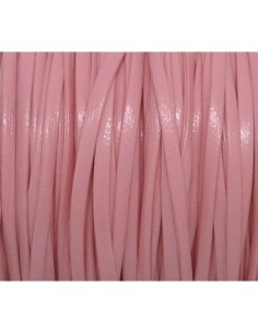 1m lanière cuir synthétique couleur rose pastel rose pâle...