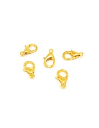 Mousqueton 12mm doré en métal