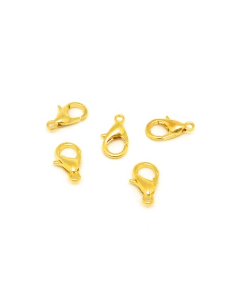 Mousqueton 12mm doré en métal