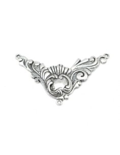 Plastron pendentif Connecteur travaillé 77mm en métal...