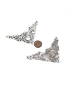 Plastron pendentif Connecteur travaillé 77mm en métal... 2