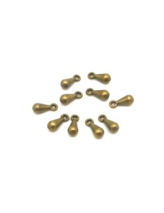 Breloque goutte metal bronze 2