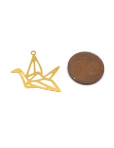 2 Breloques filigrane oiseau origami fine légère et... 2