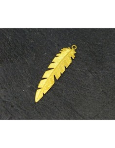 2 pendentifs breloques plume, feuille en filigrane très... 2