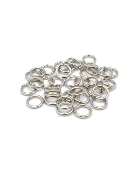 Jumped ring 6mm argenté en métal