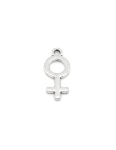 Breloque argenté symbole fille pour naissance 2