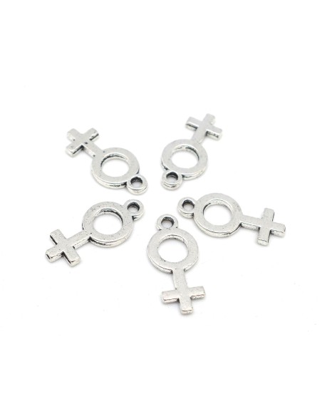 Breloque symbole féminin pour scrapbooking