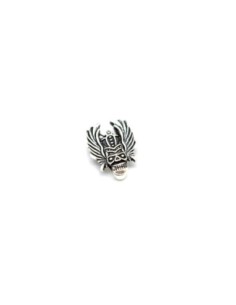 5 perles passant tête de mort indien totem - slide pour... 2