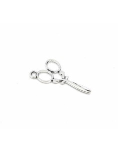 10 Breloques ciseaux en métal argenté 29,6mm x 13,2mm