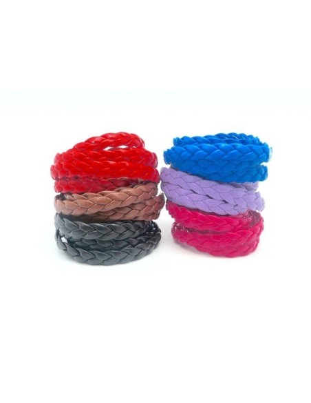 Lanière simili cuir 8mm coloris assortis