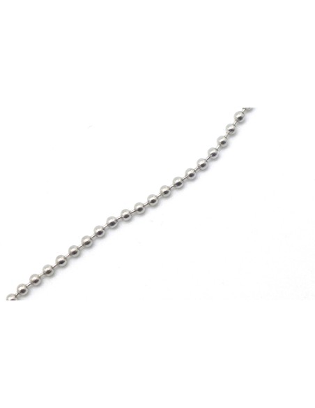 Chaine bille 2mm en acier inoxydable