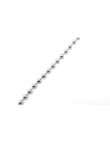 Chaînette bille 2,5mm en acier inoxydable
