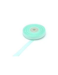 1 bobine de 19m de ruban gros grain de largeur 10mm souple de couleur vert pastel vert d'eau