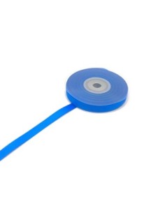 1 bobine de 19m de ruban gros grain de largeur 10mm souple de couleur bleu électrique, bleu dur