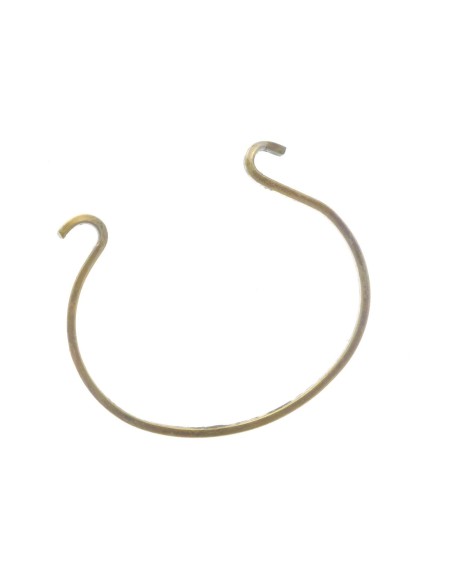 Bracelet jonc ouvert en métal de couleur bronze à agrémenter 6,5cm bangle