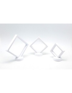 présentoir, cadre très original carré en pvc de couleur blanc 2