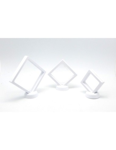 présentoir, cadre très original carré en pvc de couleur blanc