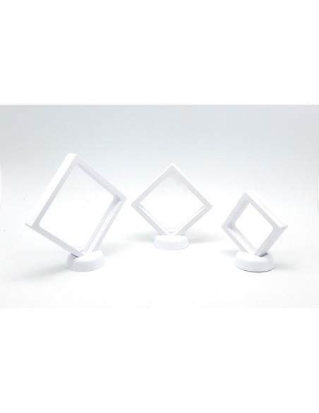 présentoir, cadre très original carré en pvc de couleur blanc