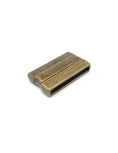 Fermoir aimanté manchette 28mm pour bracelet multirangs en métal de couleur bronze
