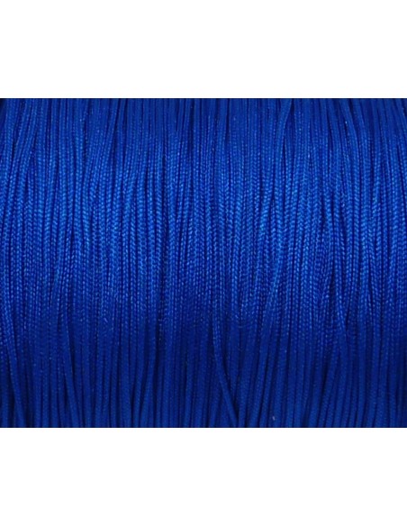 10m Fil de jade 1mm de couleur bleu vif électrique 