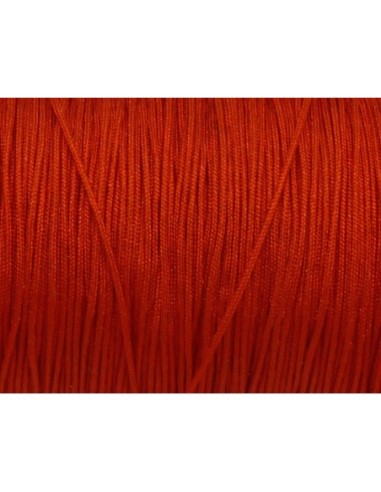 Fil de jade 1mm de couleur rouge pour création de bracelet Wrap