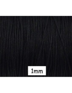 Fil de jade 1mm de couleur noir pour bracelet d'amitié