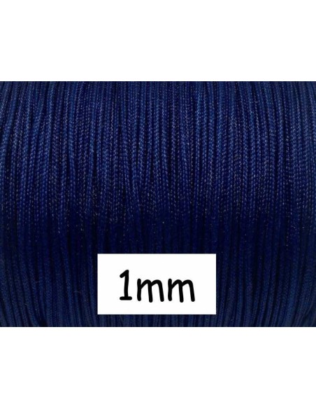 Cordon 1mm bleu marine pas cher