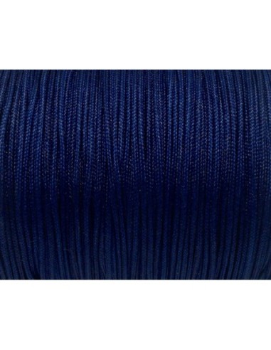 Fil de jade 1mm bleu marine pour bracelet WRAP