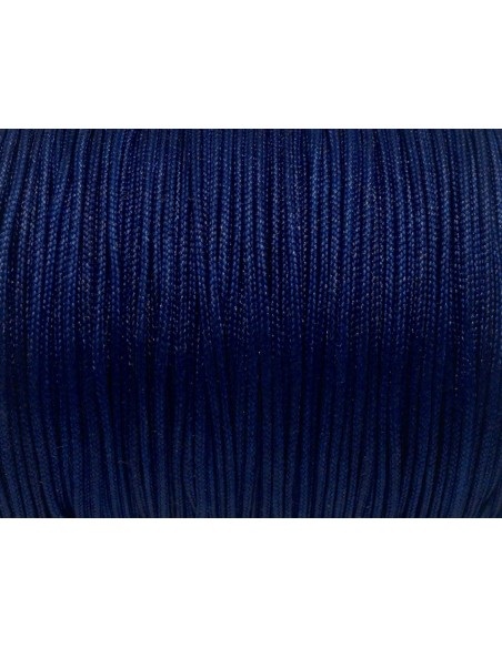 Fil de jade 1mm bleu marine pour bracelet WRAP