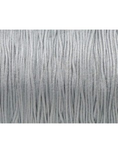 10m Fil de jade 1mm de couleur gris clair argenté - idéal noeud coulissant - WRAP - SHAMBALLA