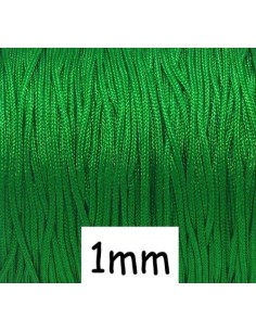 Fil de jade 1mm de couleur vert herbe pour bracelet  WRAP - SHAMBALLA