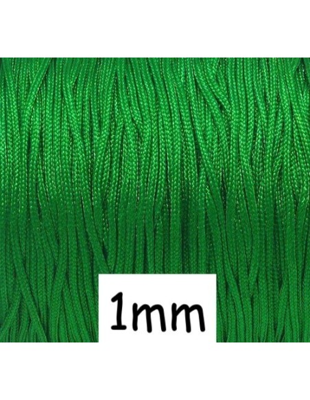 Fil de jade 1mm de couleur vert herbe pour bracelet  WRAP - SHAMBALLA