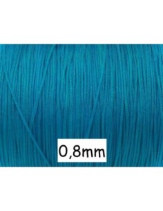 Fil de jade 0,8mm bleu turquoise pour création bracelet d'amitié